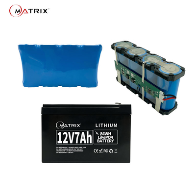 Lithium-Batterie 12V 7Ah 12Ah 18Ah 24Ah 55Ah 66Ah Lifepo4 für UPS