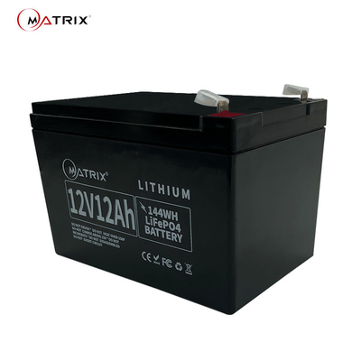 Matrix-tiefe Zyklus-Lithium-Eisen-Phosphatbatterie 12v 12ah mit BMS
