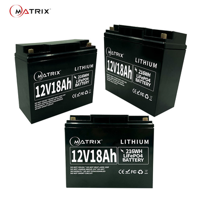 Wartungsfreie Batterie 12.8v 18ah 12V LiFePo4 für CCTV/UPS/Solarlagerung