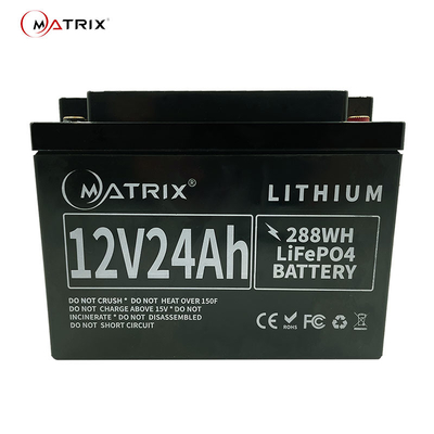 tiefe des Zyklus-24Ah Batterie Lithium-des Ion12v LiFePo4 für UPS-Solarenergie-Speicher-Systeme