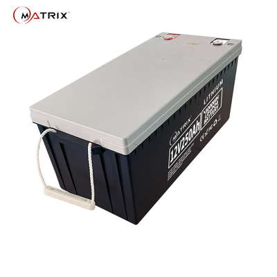 Prismatische Zellen-Lifepo4 MATRIX 12V 250AH Ersatz-Lithium-Batterie mit ABS Kasten