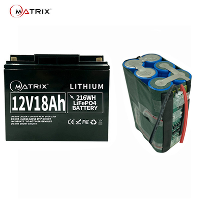 Lithium-Eisen-Phosphatbatterie Lifepo4 12.8v 18ah für Bleisäure-Verbesserung