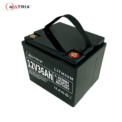 Lithium-Batterie des Tief-Zyklus-LFP 12v 36ah für ATM/Notbeleuchtung/Netz-Schalter