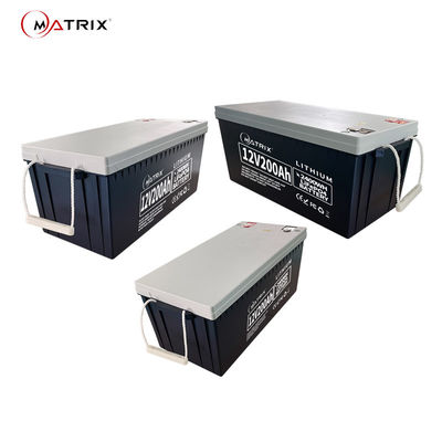 Ups wieder aufladbarer Lithium-Batterie-Satz der Matrix-12V 200Ah für RV/Solar-/Marinesoldat/