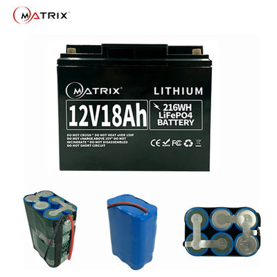 12 Volt-tiefe Zyklus-Solarenergie-Batterie 12.8v 18ah für UPS-Golf Solar-CCTV